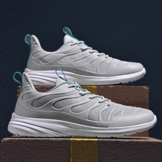 Men's Outdoor Sports Mesh Breathable Running Shoes - Light Grey